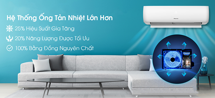 Máy Lạnh Hisense Inverter 2.5 HP AS-24TW4RXBTU00 - Chỉ Giao tại HCM