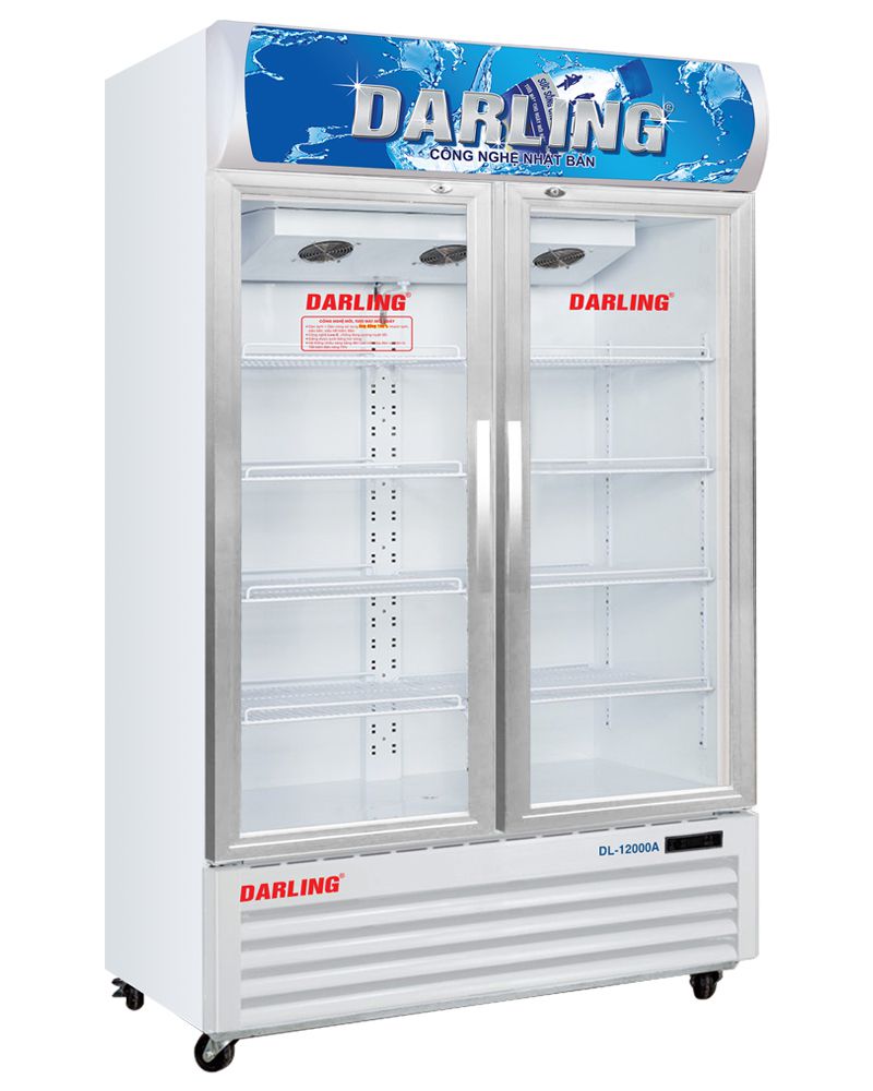 tủ mát 2 cửa dèn led