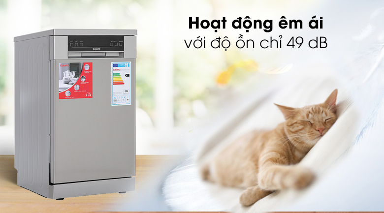 Máy rửa chén Galanz W45A3A401M-0E1 1850W - Hoạt động êm ái
