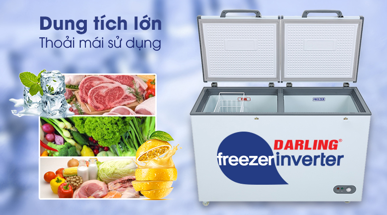 Tủ đông Darling 260 lít DMF-3999 WI2 - dung tích