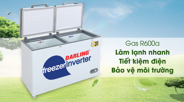 Tủ đông Darling 260 lít DMF-3999 WI2 - công nghệ Gas R600a