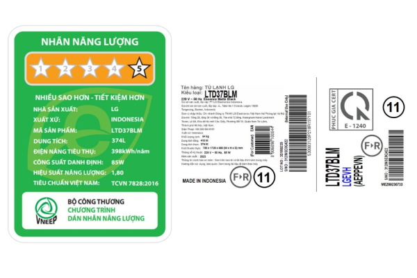 Tủ lạnh LG Inverter 374 lít LTD37BLM model 2024 3