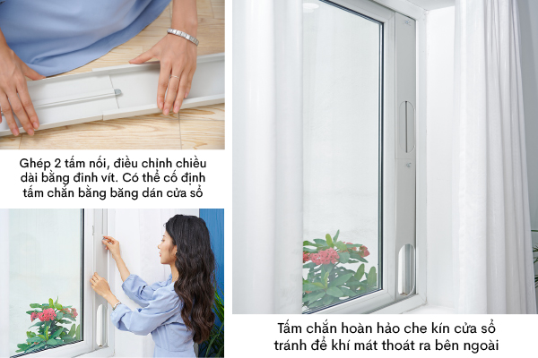 Cách lắp thanh nối với cửa sổ