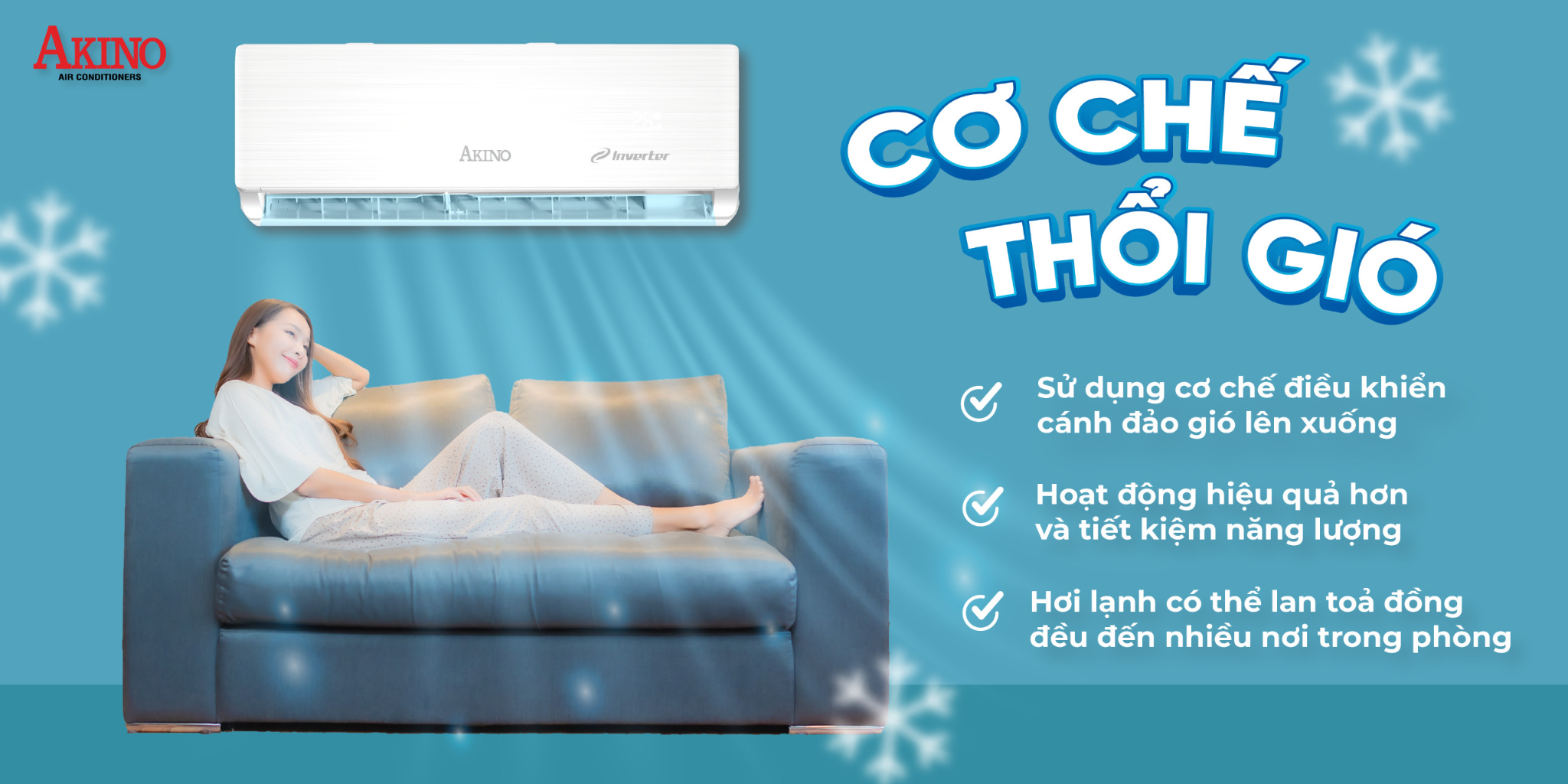 Điều hoà không khí Akino 1.5HP AKN-12CINV2FA/AKN-12HINV2FA