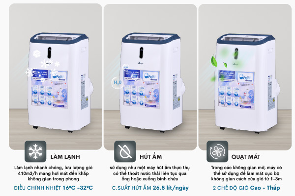 Máy điều hòa di động thông minh FujiE MPAC10