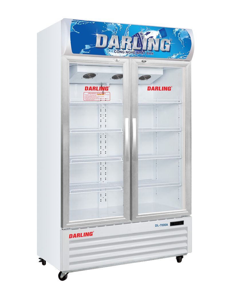 tủ mát 2 cửa dèn led