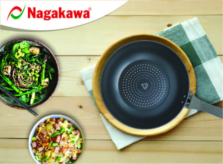 Chảo Kim Cương Đáy Từ Nagakawa NAG2651 (26cm) - Hàng Chính Hãng