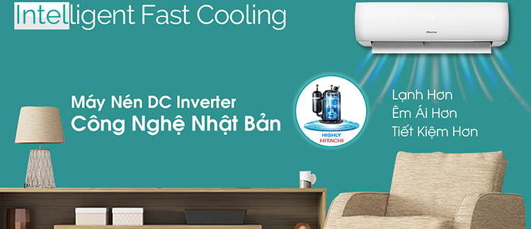 Máy Lạnh Hisense Inverter 2.5 HP AS-24TW4RXBTU00 - Chỉ Giao tại HCM