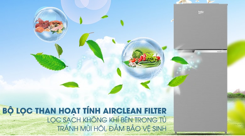 AirClean Filter-Tủ lạnh Beko Inverter 340 lít RDNT371I50VS