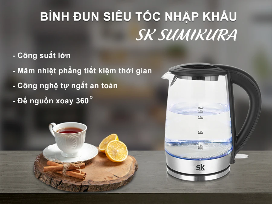 Bình đun siêu tốc - Thiết bị gia dụng