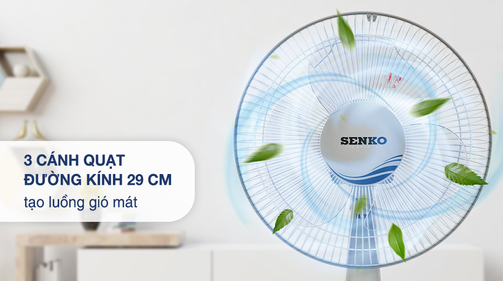 Quạt bàn Senko B1213 - Luồng gió mát