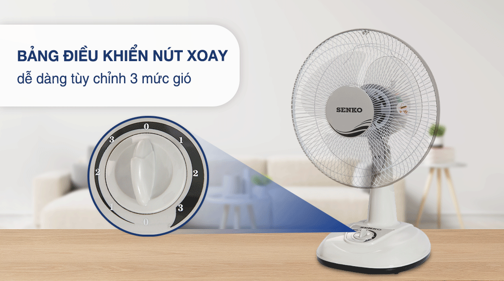 Quạt bàn Senko B1213 - Điều khiển