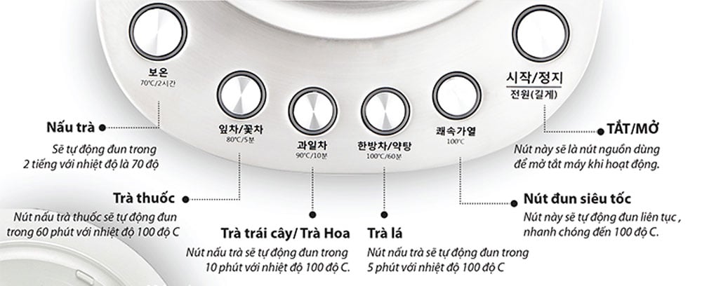 Ấm pha trà Hurom TM-B01 - Hàng chính hãng