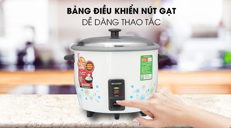 Bảng điều khiển - Nồi cơm nắp rời Sharp KSH-218SNV-SF 1.8 lít