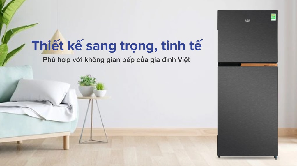 Tủ lạnh Beko Inverter 340 lít RDNT371I50VK - Thiết kế sang trọng