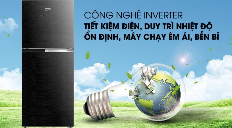 Công nghệ Inverter - Tủ lạnh Beko Inverter 250 lít RDNT271I50VWB