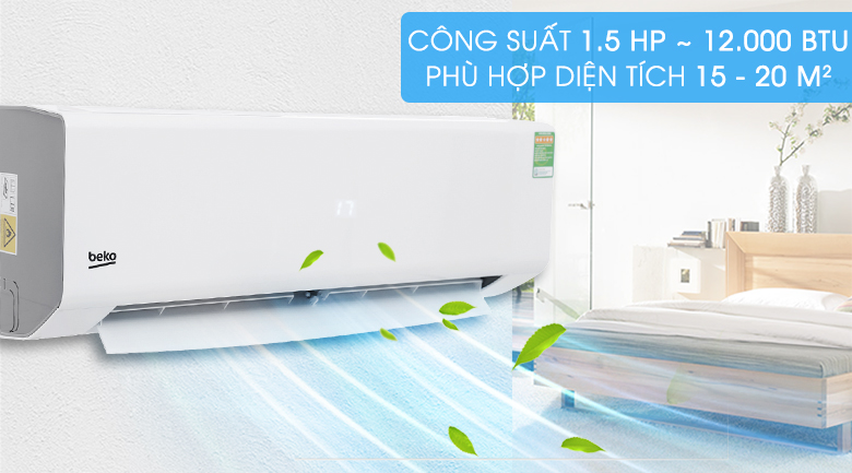 Máy lạnh Beko 1.5 HP RSSC12CV