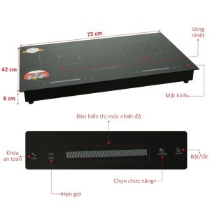 Bếp điện đôi JUNGER ID-16 3400W 2