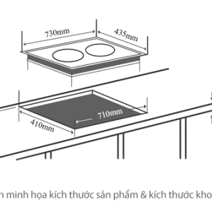 Bếp đôi từ-hồng ngoại Junger SIS-68 3400W 2