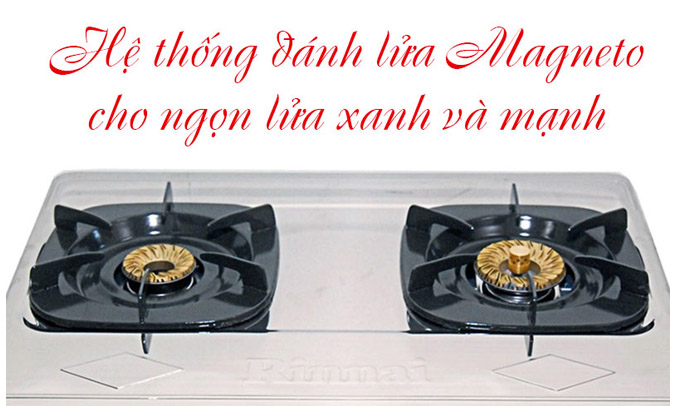 Bếp gas Rinnai RV-365(SW)N đánh lửa nhanh