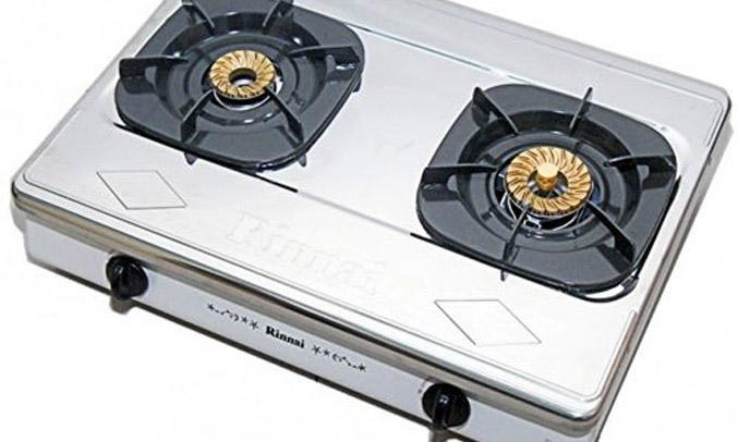 Bếp gas Rinnai RV-365(SW)N dễ vệ sinh