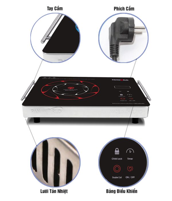 BẾP HỒNG NGOẠI PANWORLD PW-636 (R-B) 1