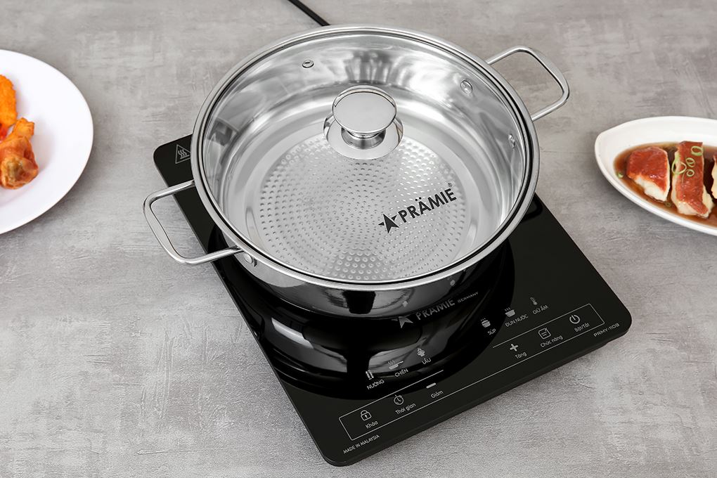 Tặng kèm nồi - Bếp từ Pramie PRMY-1109