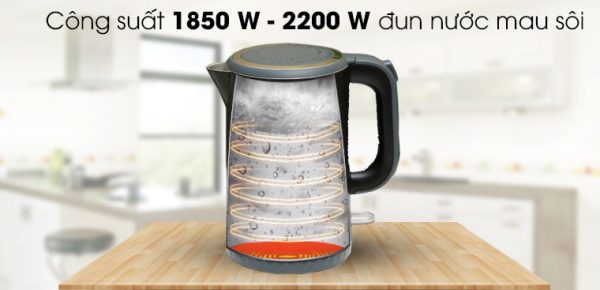 Bình đun siêu tốc Sharp 1.7 lít EKJ-17EVPS-BK 3