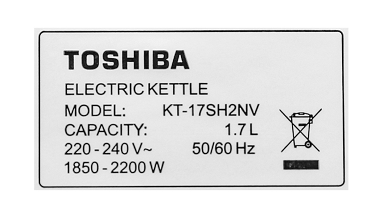 Công suất - Bình đun siêu tốc Toshiba 1.7 lít KT-17SH2NV
