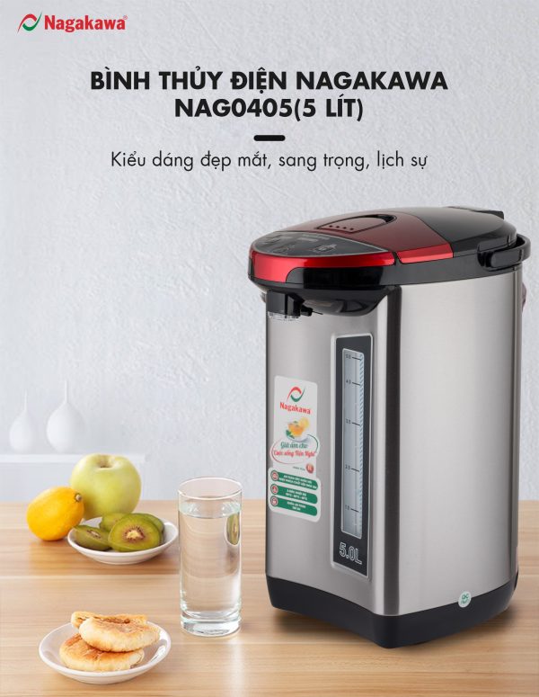 Bình thủy điện 5L Nagakawa NAG0405 7