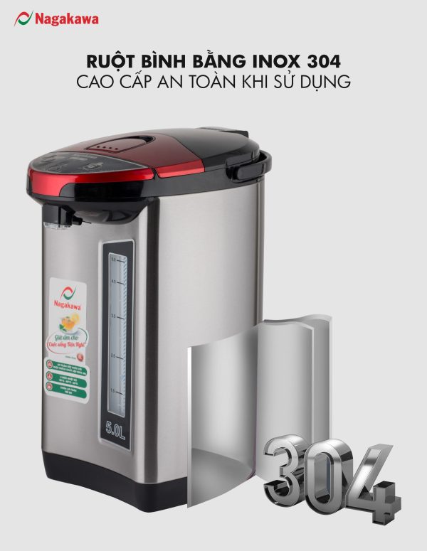 Bình thủy điện 5L Nagakawa NAG0405 3