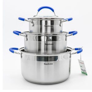 Bộ nồi inox Nagakawa NAG1302 0