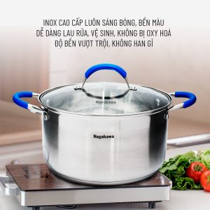 Bộ nồi inox Nagakawa NAG1302 7