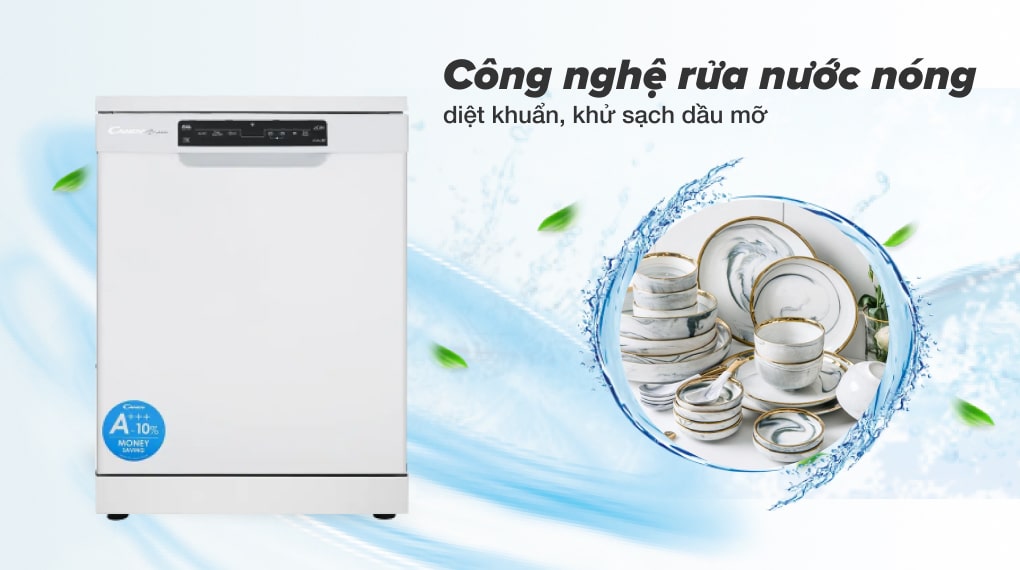 Diệt khuẩn, loại bỏ hoàn toàn vết dầu mỡ nhờ công nghệ rửa nước nóng