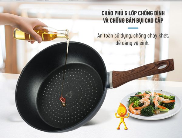 Chảo kim cương đáy từ Nagakawa NAG2653 2