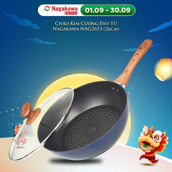 Chảo kim cương đáy từ Nagakawa NAG2653 1