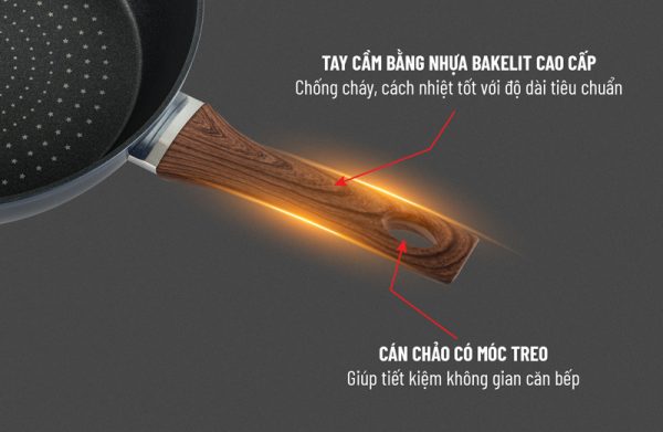 Chảo kim cương đáy từ Nagakawa NAG2653 4