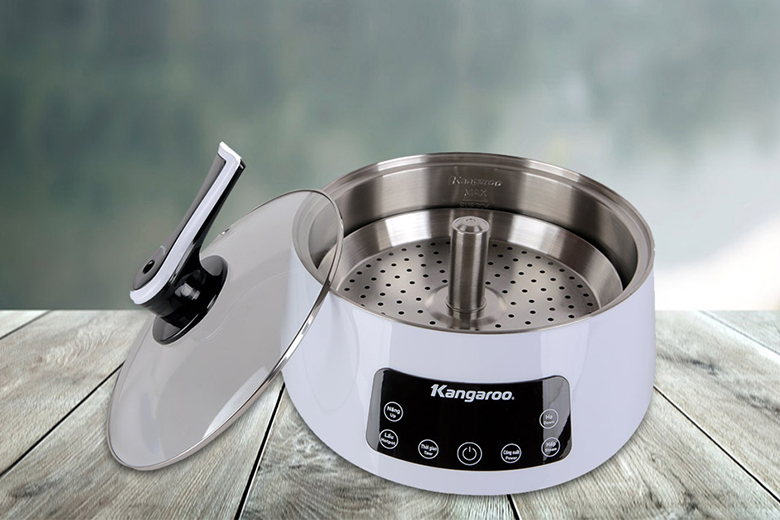 Vệ sinh dễ dàng-Nồi lẩu thang máy Kangaroo KG279