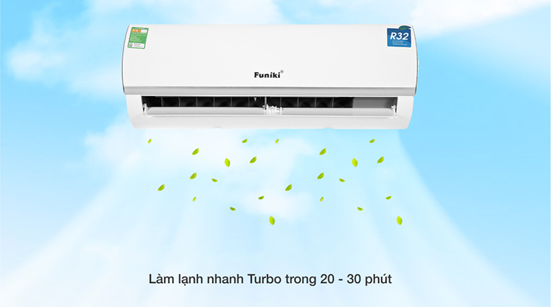 Làm lạnh nhanh tức thì -Điều hoà Funiki 1 chiều 24000 BTU HSC24TMU
