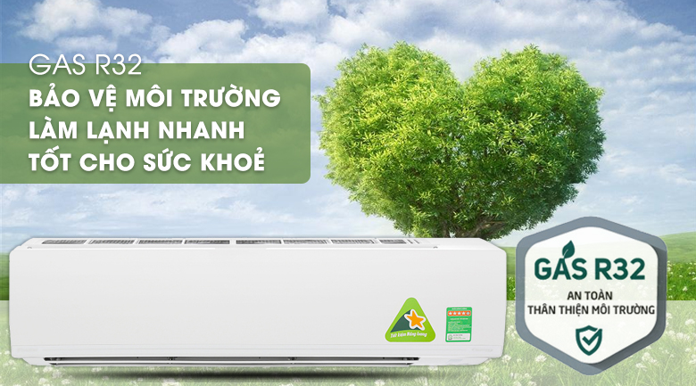 Sử dụng Gas R32 thân thiện với môi trường