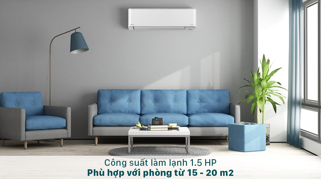 Máy lạnh Daikin Inverter 1.5 HP FTKZ35VVMV - Công suất