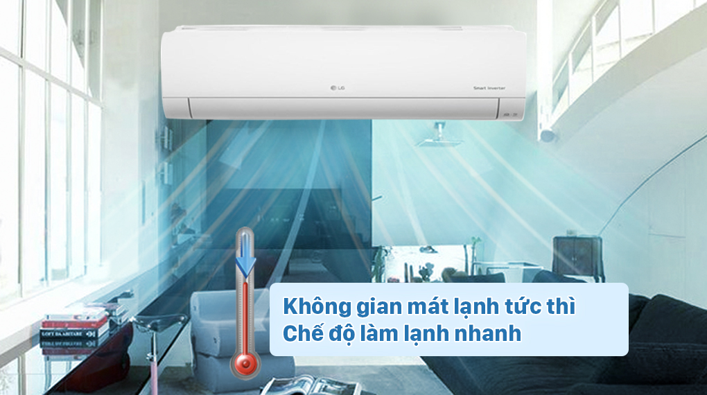 Multi LG Inverter 1 HP AMNQ09GSJA0 với chế độ làm lạnh nhanh tiện lợi
