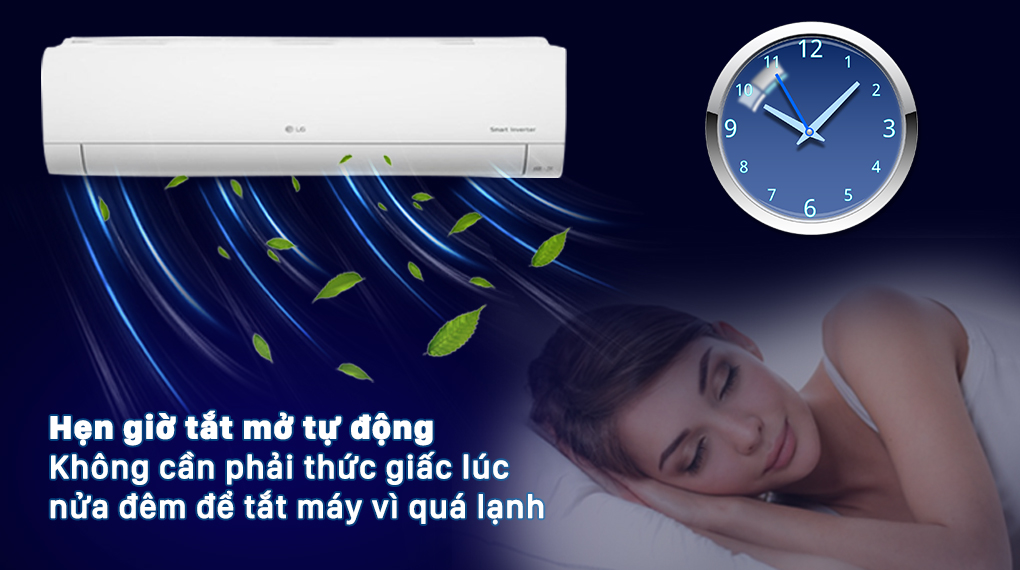 Multi LG Inverter 1 HP AMNQ09GSJA0 với tính năng hẹn giờ tắt/mở tự động