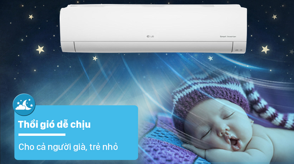 Chế độ thổi gió dễ chịu trên Multi LG Inverter 1 HP AMNQ09GSJA0