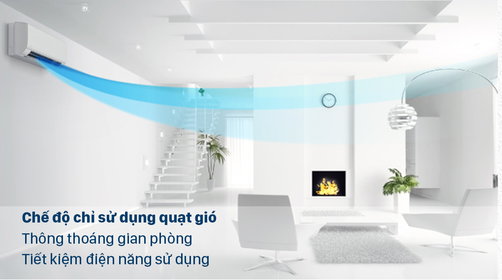 Chế độ chỉ sử dụng quạt trên Multi LG Inverter 1 HP AMNQ09GSJA0