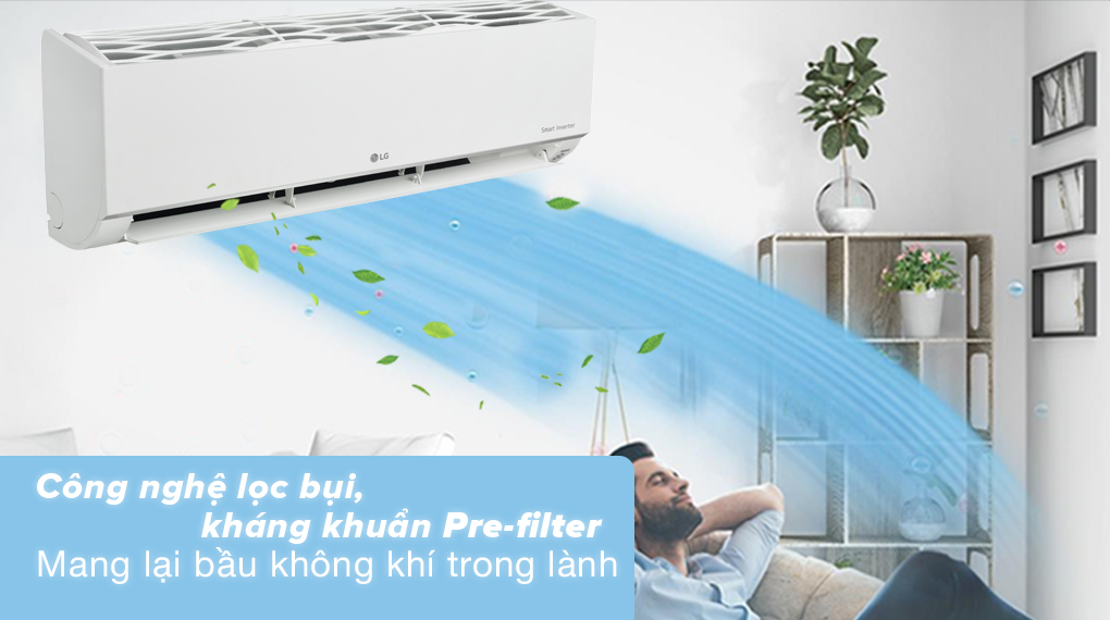 Công nghệ lọc bụi, kháng khuẩn Pre-Filter-Dàn lạnh Multi LG Inverter 2.5 HP AMNQ24GSKB0
