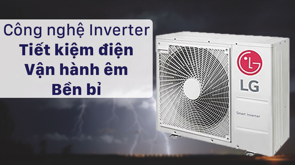 Dàn nóng Multi LG 2 HP A2UQ18GFD0 - Công nghệ Inverter, vận hành êm, bền bỉ