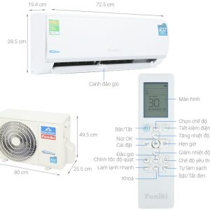 Điều hoà Funiki 1 chiều Inverter 9000 BTU HIC09TMU 2