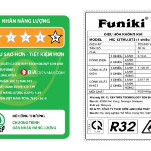 Điều hoà Funiki 1 chiều Inverter 9000 BTU HIC09TMU 3