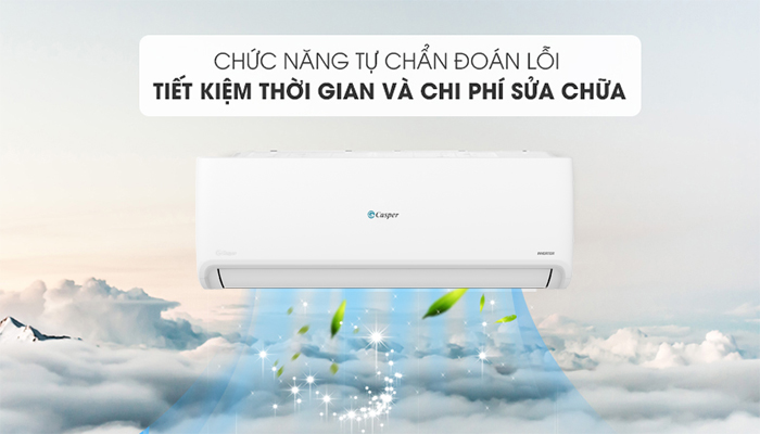 Điều hòa Casper tự chuẩn đoán lỗi khi gặp sự cố